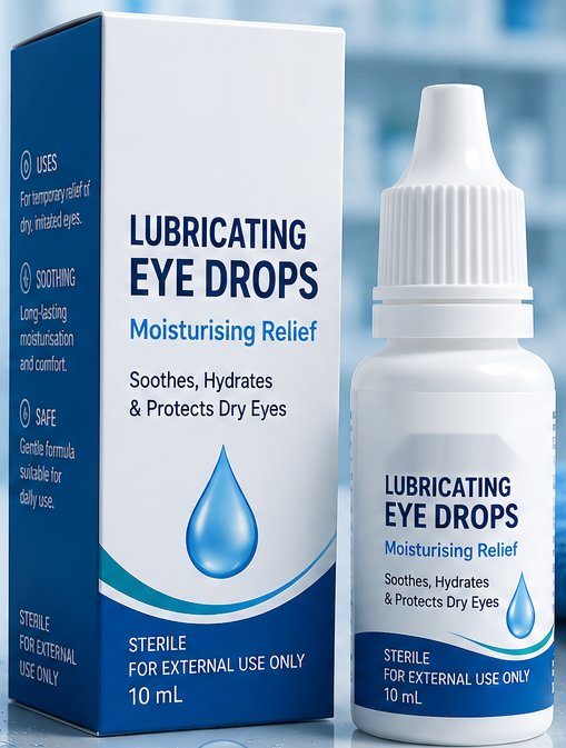 Lubricating eye drops product